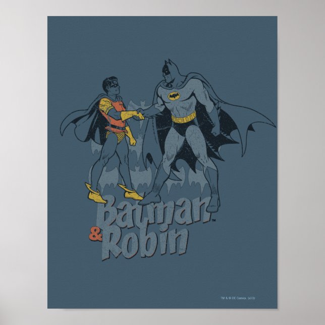 Pôster Batman E Robin - Gráfico Em Dificuldade (Frente)
