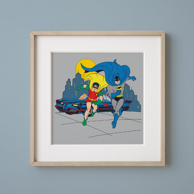 Poster Batman E Robin Running (Criador carregado)