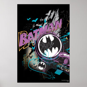 Pôster Batman Gotham Skyline Sketch