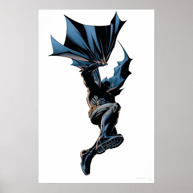 Pôster Batman Pulando Ação Disparada (Frente)