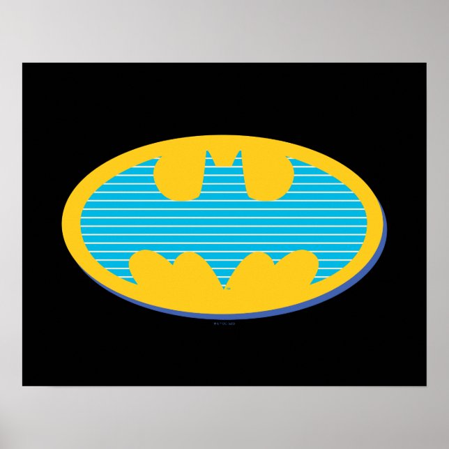 Poster Batman | Símbolo de faixas cianas (Frente)