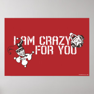 Poster Batman Valentine   Joker & Harley - Crazy For You