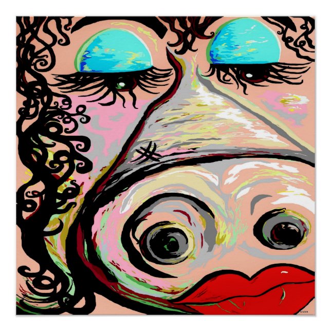 Pôster Batom em um porco! (Frente)