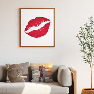 Poster Batom Vermelho Rico