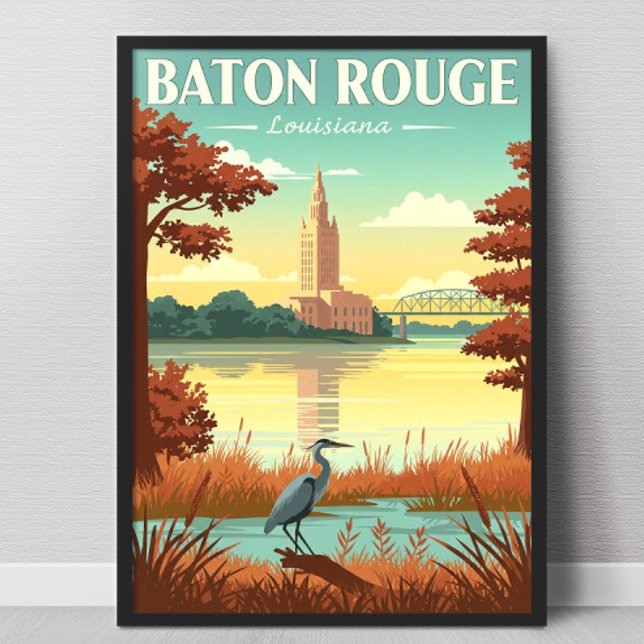Poster Baton Rouge Louisiana Antigo (Criador carregado)