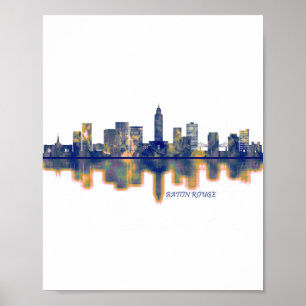 Poster Baton Rouge Skyline