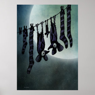 Pôster Bats de Lua Engraçados