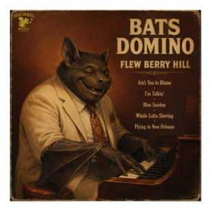Pôster Bats Domino Álbum: uma Paródia