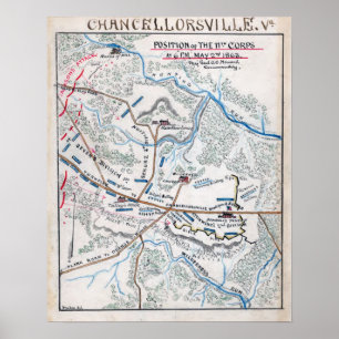 Poster Battle of Chancellorsville