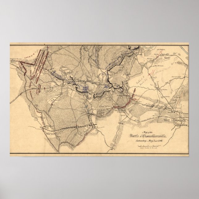 Pôster Battle of Chancellorsville 3 (Frente)