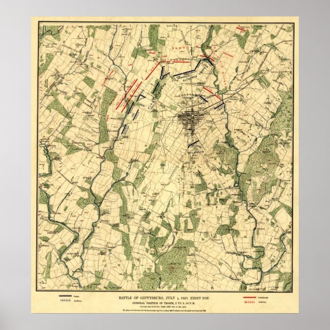 Pôster Battle of Gettysburg 9 (Frente)