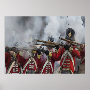 Pôster Battle of New Orleans, British Line
