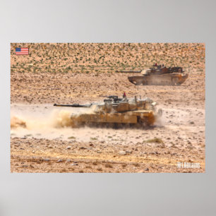 Poster BATTLE TANK - Abrams M1