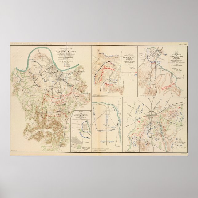 Poster Battlefield, Nashville, Tenn (Frente)