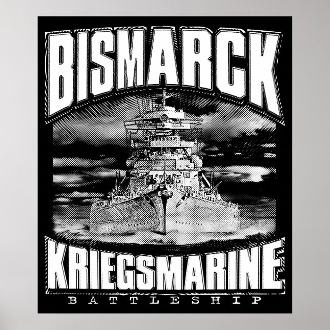 Poster Battleship Bismarck (Frente)