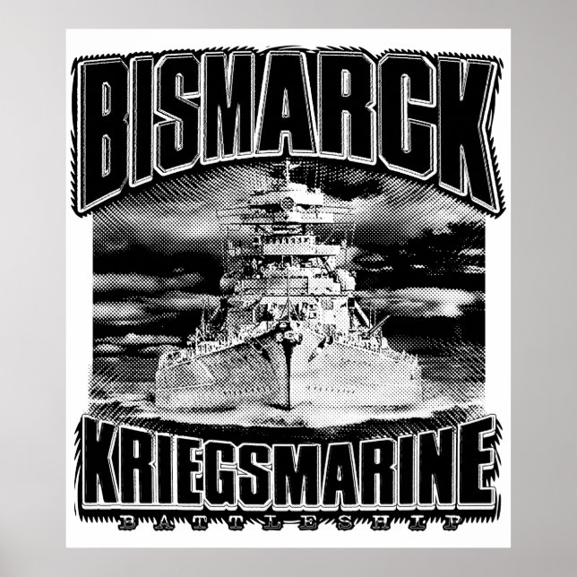 Poster Battleship Bismarck (Frente)