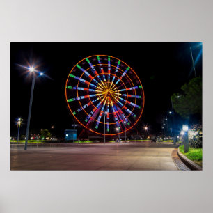 Poster Batumi cidade Geórgia, roda-gigante