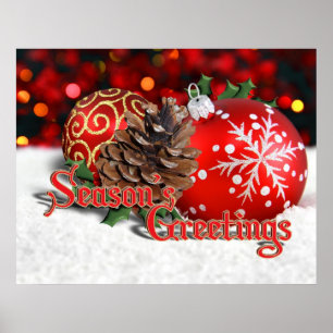 Pôster Baubles & Pine Cones