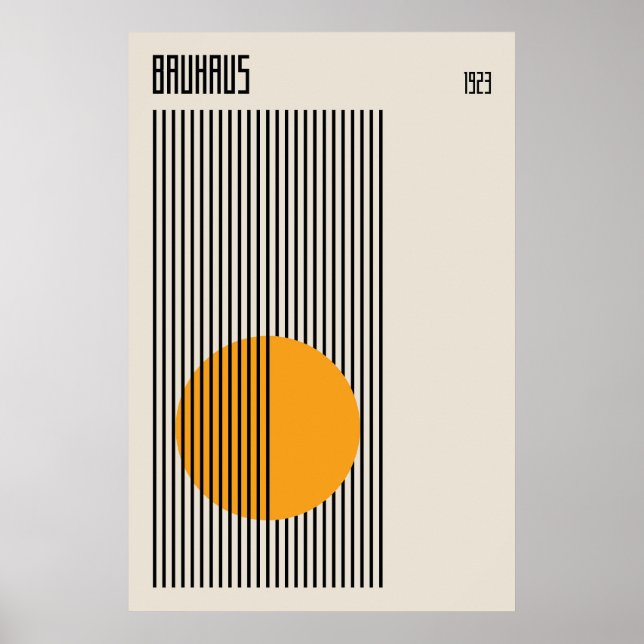 Poster Bauhaus 1923 | Design de retrô (Frente)