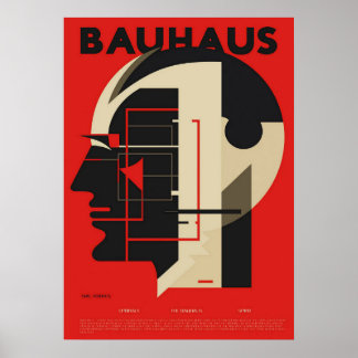 Poster bauhaus, bauhaus design, design moderna, geométric