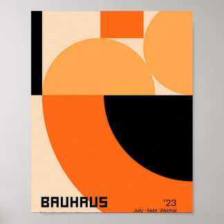 Poster bauhaus, bauhaus design, design moderna, geométric