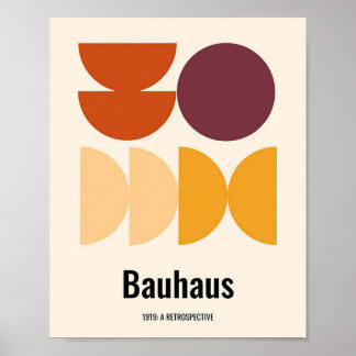 Poster bauhaus, bauhaus design, design moderna, geométric