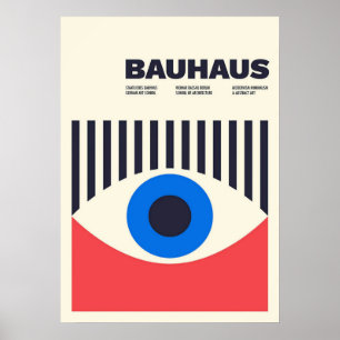 Poster bauhaus, bauhaus design, design moderna, geométric