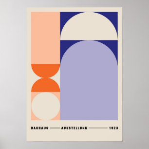 Poster bauhaus, bauhaus design, design moderna, geométric