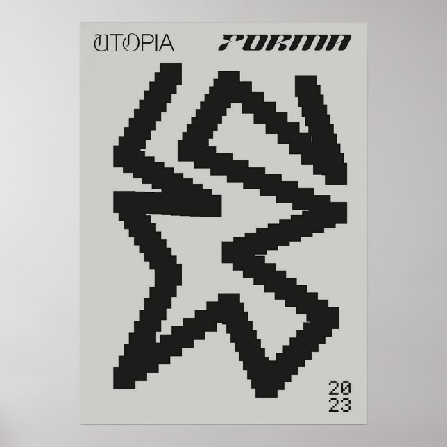 Poster bauhaus, bauhaus design, design moderna, geométric (Frente)