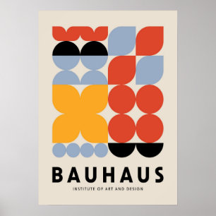 Poster bauhaus, bauhaus design, design moderna, geométric