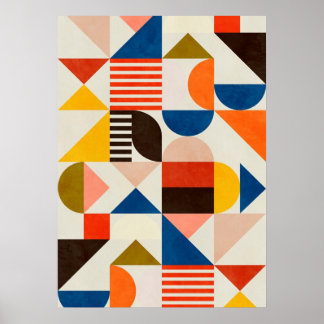 Poster bauhaus, bauhaus design, design moderna, geométric