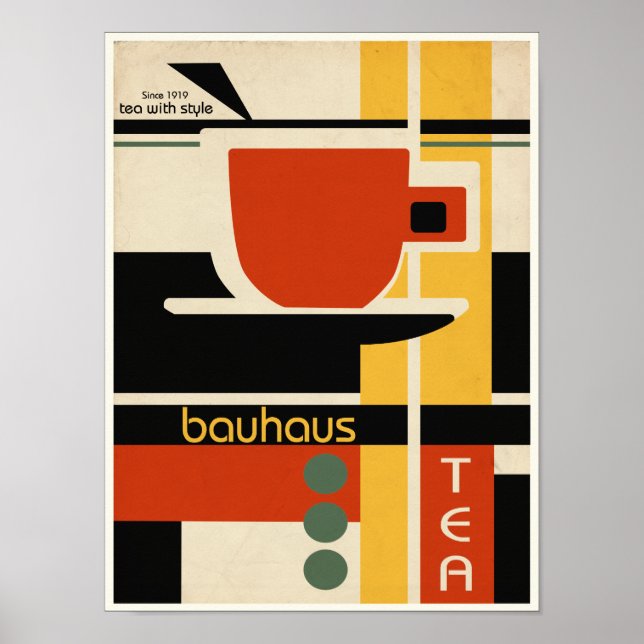 Pôster Bauhaus Design Tea (Frente)