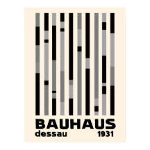 Bauhaus Dessau 1931 Modernista Homage Black Cream