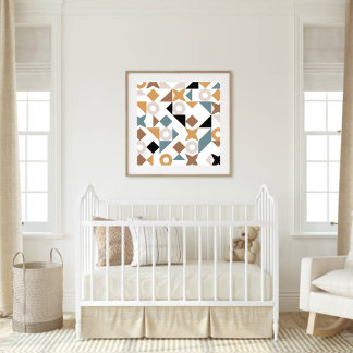 Poster Bauhaus Geometric Nursery Wall Art 