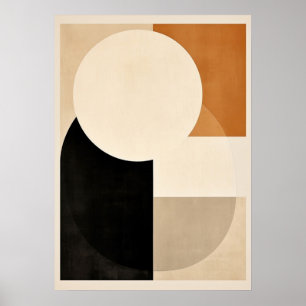 Poster bauhaus, modernista, mínimo, geométrico, abstrato,