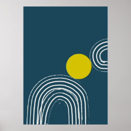 Poster bauhaus, modernista, mínimo, geométrico, abstrato,