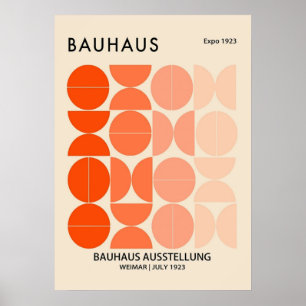 Poster bauhaus, modernista, mínimo, geométrico, abstrato,