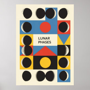 Poster bauhaus, modernista, mínimo, geométrico, abstrato,