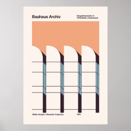 Poster bauhaus, modernista, mínimo, geométrico, abstrato,