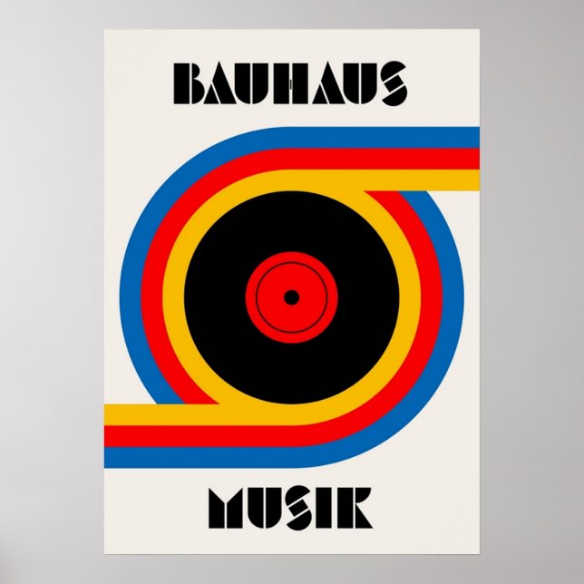 Poster bauhaus, modernista, mínimo, geométrico, abstrato, (Frente)