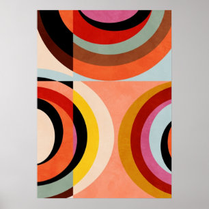 Poster bauhaus, modernista, mínimo, geométrico, abstrato,