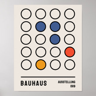 Poster Bauhaus Poster, Bauhaus Ausstellung 1919 B21