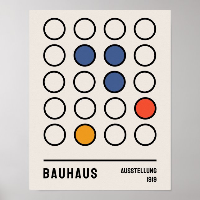 Poster Bauhaus Poster, Bauhaus Ausstellung 1919 B21 (Frente)