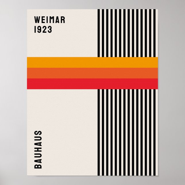Poster Bauhaus Poster, exposição Bauhaus 1923 B31 (Frente)
