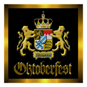Pôster Bavaria Crest Oktoberfest
