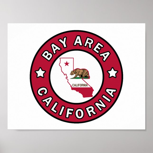 Pôster Bay Area California (Frente)