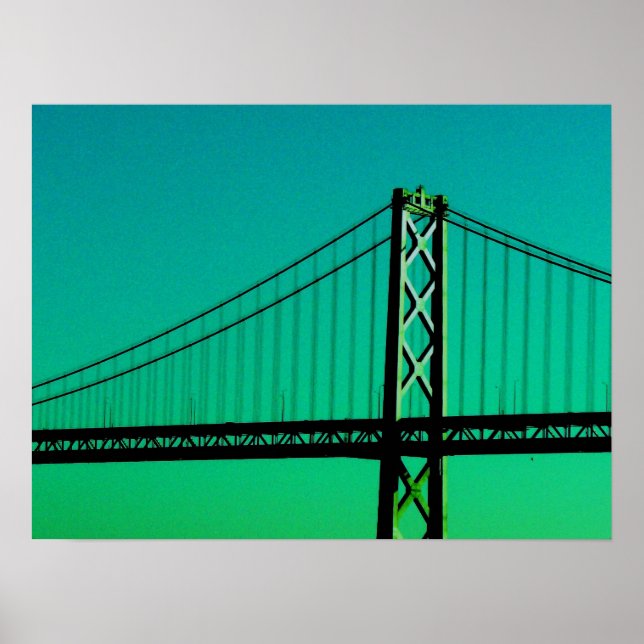 Poster Bay Bridge - São Francisco, Califórnia (Frente)