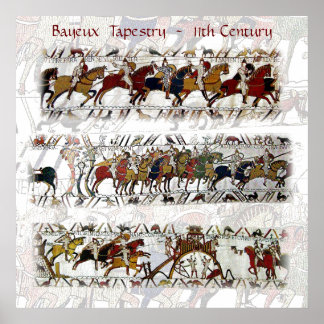 Poster Bayeux Tapeçaria 11 Century