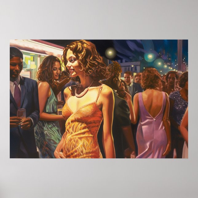 Poster Bayside Latina à noite (Frente)