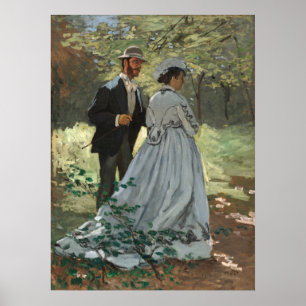 Poster Bazille e Camille - Claude Monet Fine Art